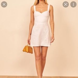 White Reformation Miso Linen Dress size 4